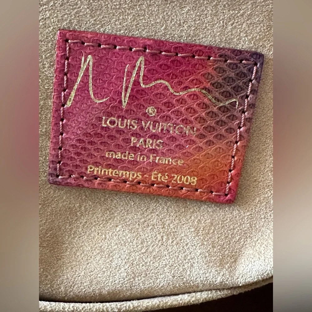 Louis Vuitton MONOGRAM WATERCOLOR FRAME SPEEDY with snakeskin trim - Picture 8 of 13